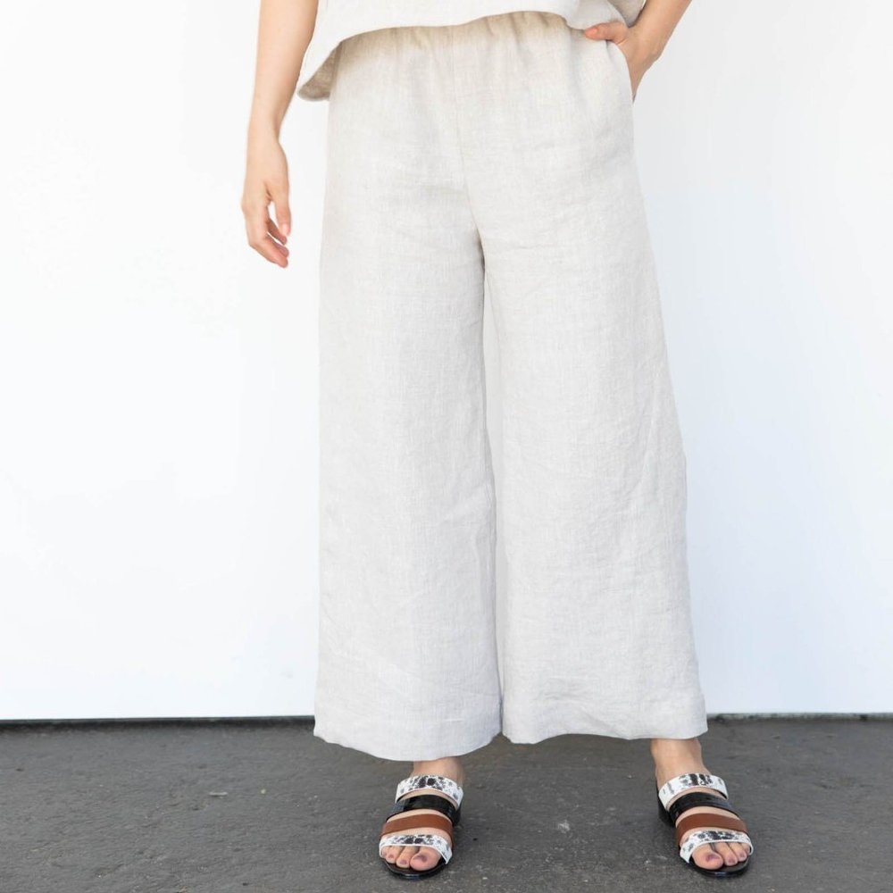 Only Child Cove Wide Leg Pants in Linen